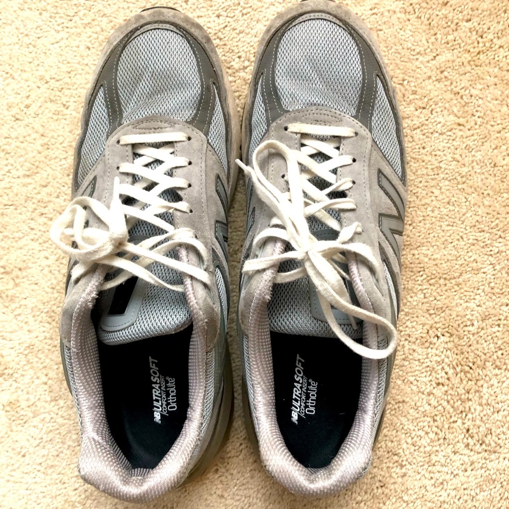 New Balance NB Mens 990v5 Grey ML990GL5 size 13D